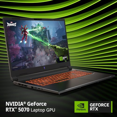 Acer Nitro V 17 AI Gaming Laptop | AMD Ryzen 7 260 Processor | NVIDIA GeForce RTX 5070 Laptop GPU (798 AI Tops) | 17.3" FHD IPS 144Hz Display | 32GB DDR5 | 1TB Gen 4 SSD | Wi-Fi 6E | ANV17-41-R75F - Image 3