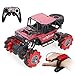 XIAOKEKE Remote Control Stunt Car, Christmas 2.4G 4Wd Stunt Rc Car Gesture Sensing Twisting Vehicle Drift Car Driving Toy Gifts, 5-12 Year Old Boy Toys Adults, Popular Electric Toy Cars,Rouge