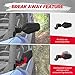 KEMIMOTO Side Mirror Compatible with Can Am Maverick Sport Trail Commander 2018-2025, Adjustable Folding Break Away Rear View Mirror OEM Replacement 715003639