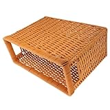 Élégant et pratique : avec son design élégant, ce panier sert non seulement de de rangement pratique, mais ajoute également une touche de sophistication à votre maison, panier tissé à la main, paniers en osier