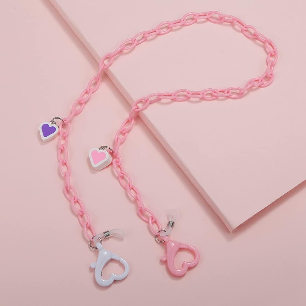 Acrylic Face Cover Chain - Eyeglass Chain Mouth Cover Lanyard for Kids Adults