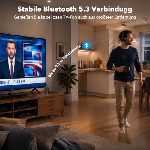 1Mii ML300 Bluetooth Adapter für TV und Kopfhörer, Transmitter & Empfänger – Ansicht 6