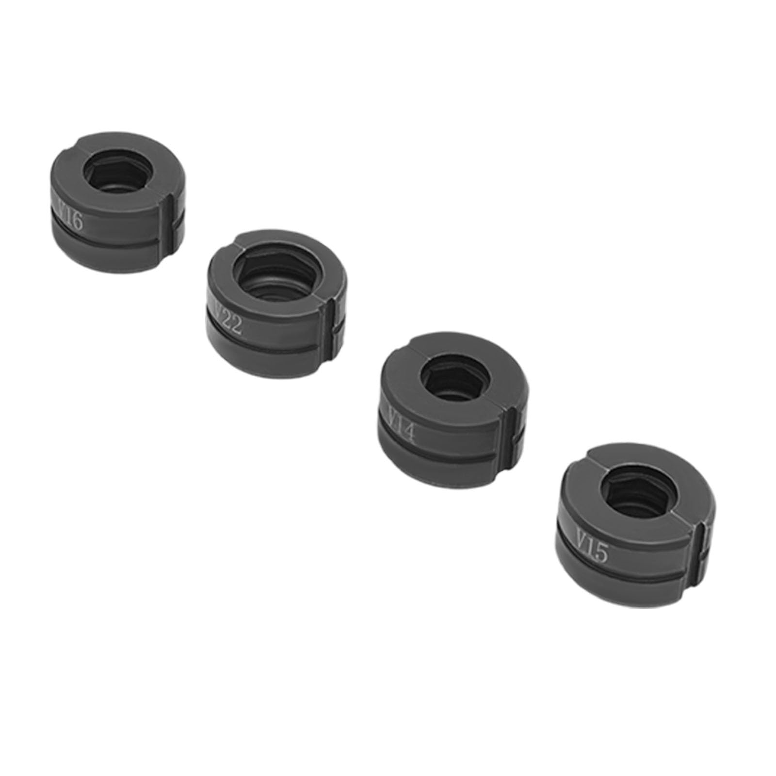 Lot de 7 mâchoires de sertissage pour pince à sertir, profil en V pour V12, V14, V15, V16, V18, V22, V28, pour sertir des tuyaux en cuivre, mâchoires de sertissage de type V