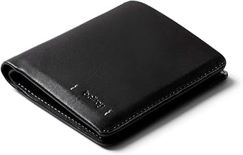 Bellroy Note Sleeve – Premium Edition - Black (Schlanke Leder Brieftasche)