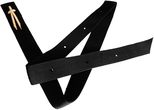 Hill Leather Company - Correa de nailon para silla de montar, color negro