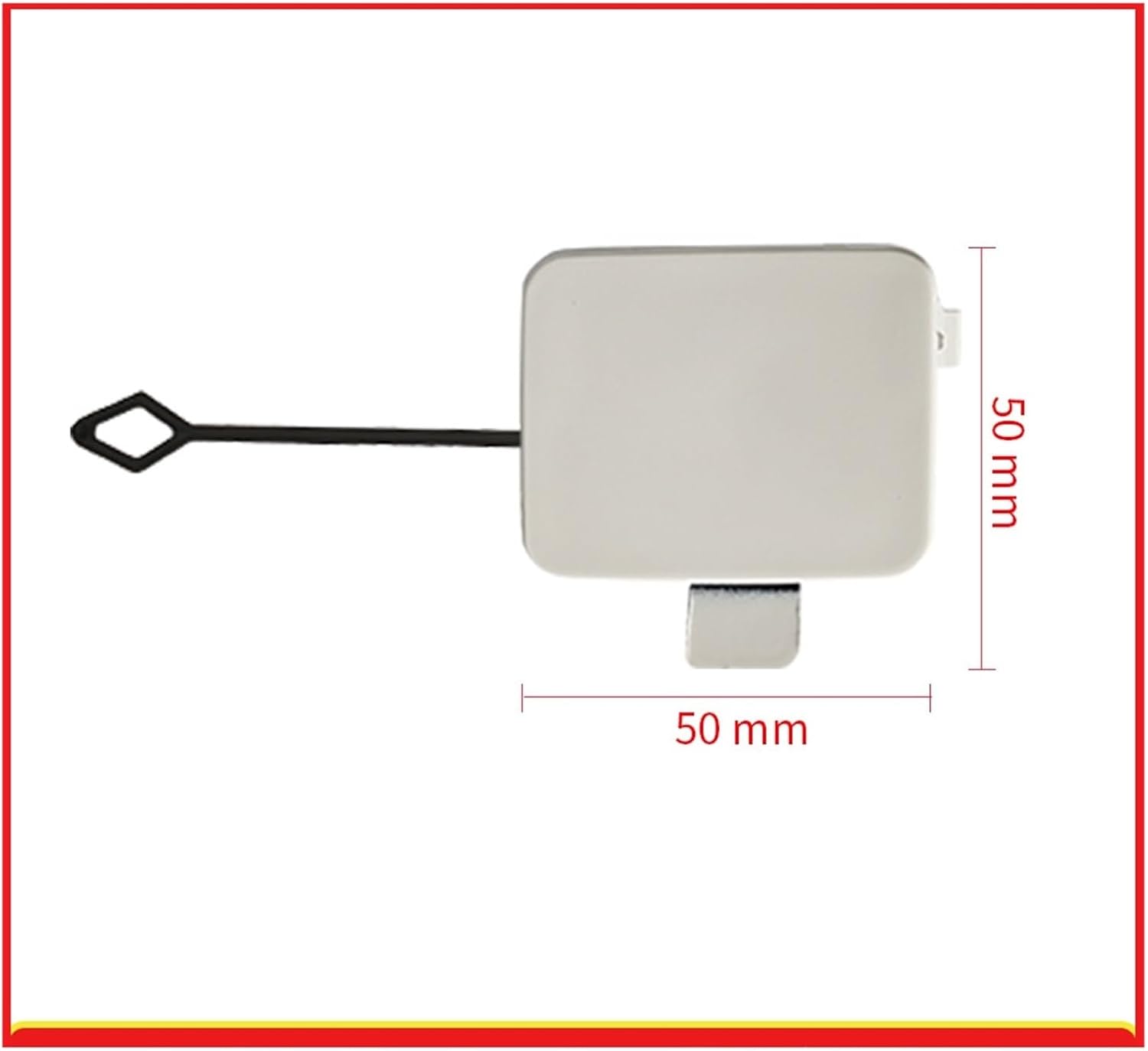 05-08 Fit for BMW 3 Series E90 Front Bumper Trailer Cover Towing Hook Hole Cover 51117167575(Red)