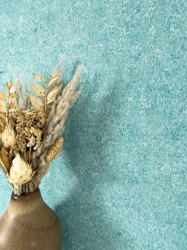 NEWROOM Blue Plain Color Non-Woven Fabric Wallpaper - Plain Color...