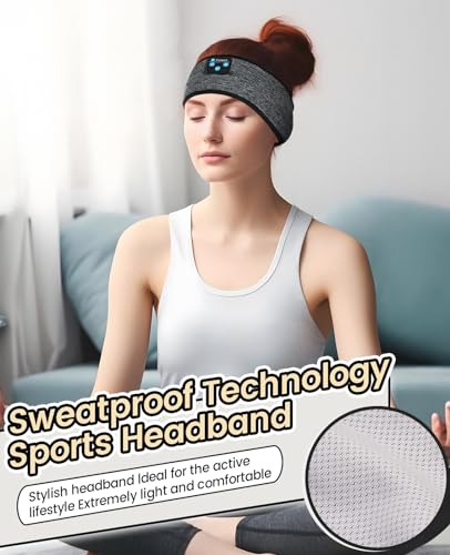Image of Sleep Headphones Bluetooth Headband - Sleeping Headphones for Side Sleeper Reduce Snoring Disturbance for Sleeping, Sports, Tech /Birthday for Women Men Mom Dad