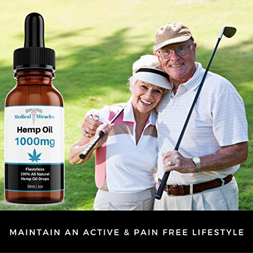 Medical Miracles Hemp Oil - Relief, Quick Healing, Maximum Strength, 100% Natural Tincture May Relieve Muscle, Joint, Knee, Nerve | Fast Acting, Extreme Power (1000mg Hemp Oil) - Image 6