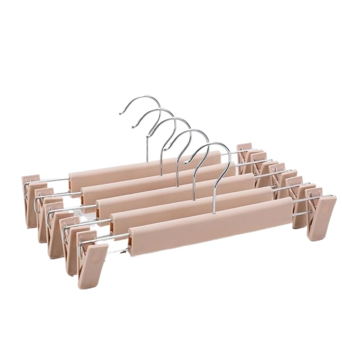 Perchas Camisas Perchas De Plástico Resistentes con Clip Ajustable, Perchas para Pantalones Cortos, Antideslizantes, para Colgar Pantalones, Calcetines, Abrigos Hombros para Perchas(C,20pcs)