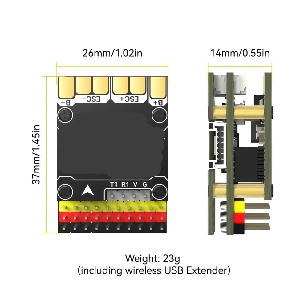 F405 WING Fixed Wing Kontroler lotu 2 6S LiPo FIT do RC Fixed Wing Model Samolot Drone