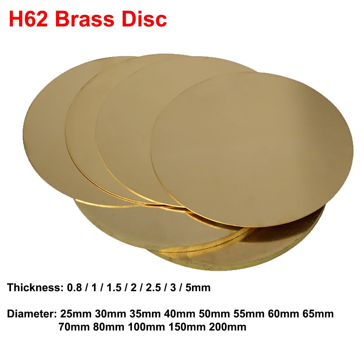 Lot De 5 Disques Acier Inoxydable Ultra-Fins - Diam. 30/40 Mm, Épaisseurs Variées