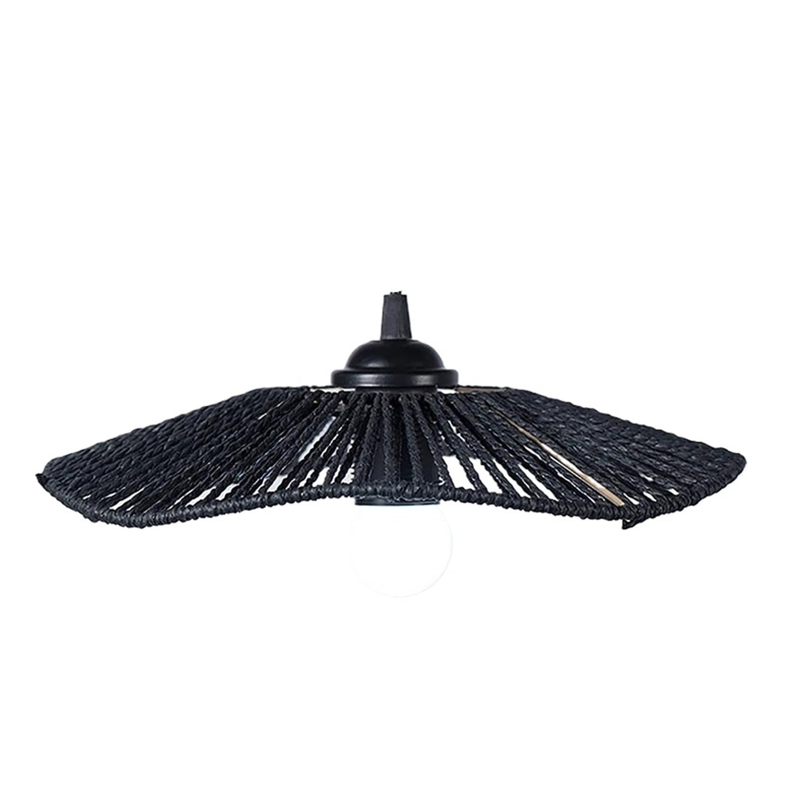 Luxemetals A Handwoven Rope Lampshade Pendant Light - Rustic Diy Decor(A)