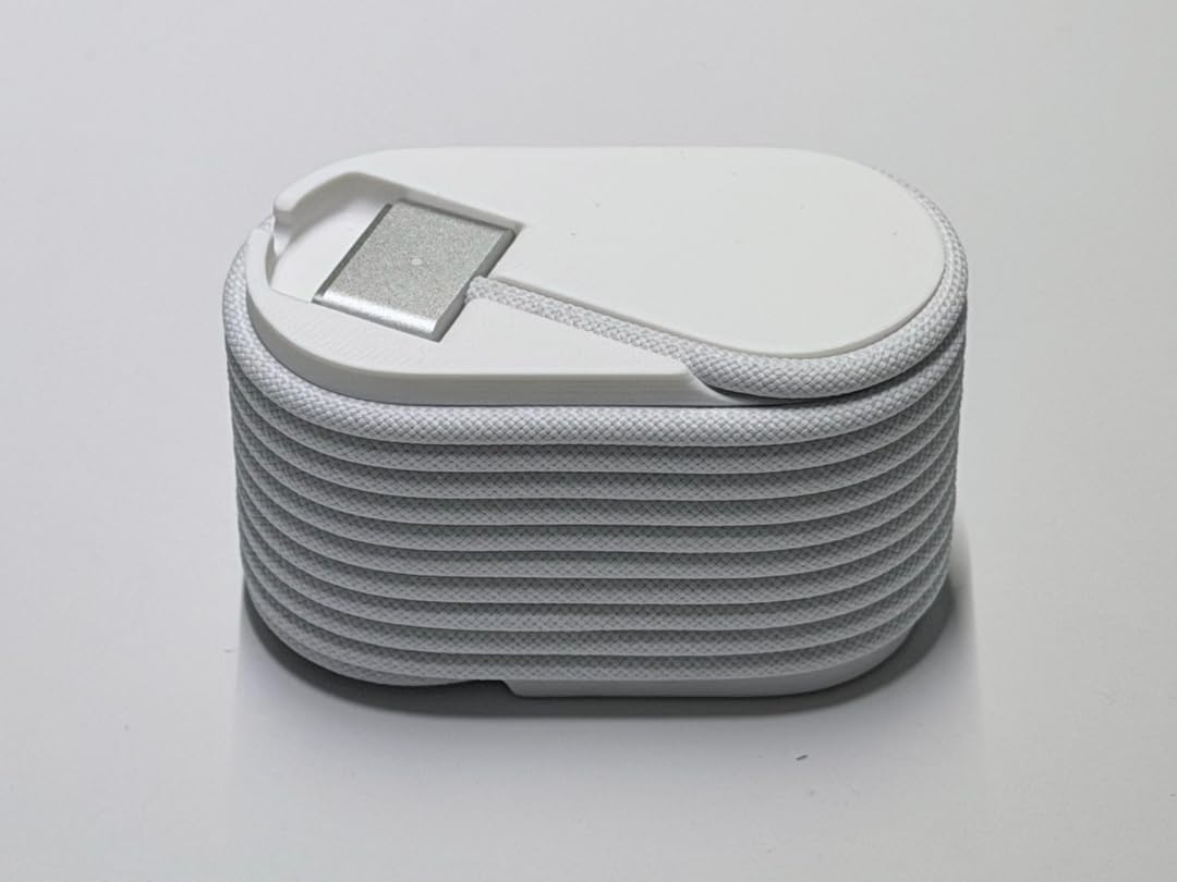 VIKSON INTERNATIONAL Portable Cable Organizer Compatible with MacBook MagSafe 3, Minimalist Travel Cord Winder for 2-Meter Braided Charging Cables, Desk Wire Management Hub for Tech Accessories-picture-21