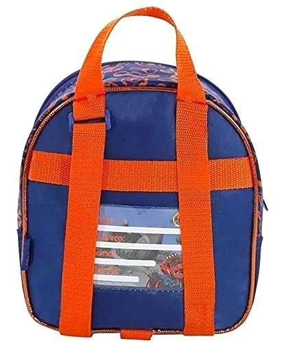 Mochila Infantil Escolar Carro Blaze Rodinhas G + Lancheira