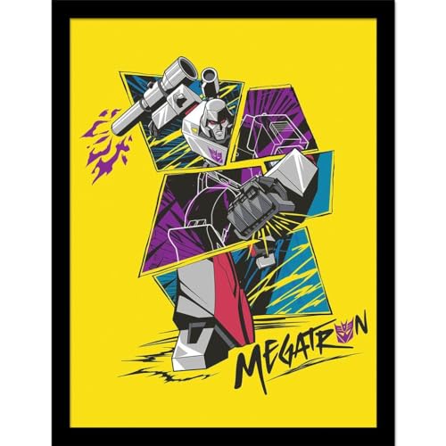 Transformers - Poster encadré (40 cm x 30 cm) (Jaune)
