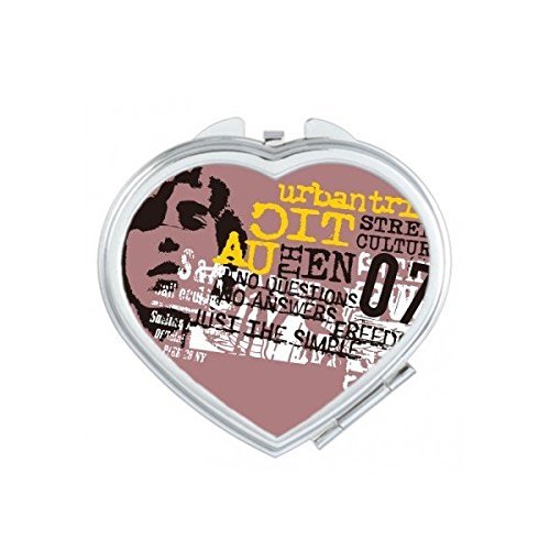 Miroir de poche graffiti pour corriger son maquillage partout