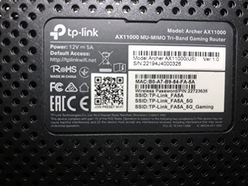 Image of TP-Link - Archer AX11000 Tri-Band Wi-Fi 6 Router - Black /Red (Renewed)