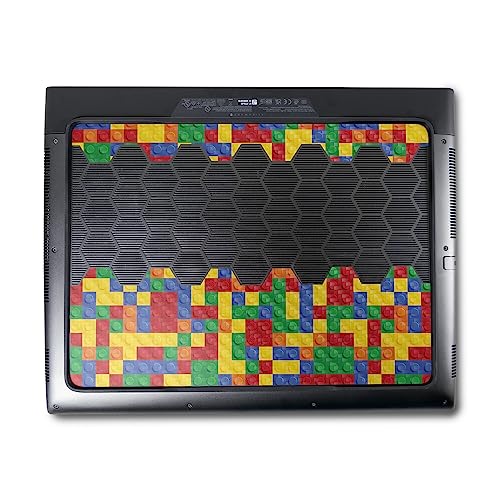 Image of MightySkins Carbon Fiber Skin Compatible With Alienware M18 R1 (2023) Full Wrap Kit - Brick By Brick | Protective Durable Textured Carbon Fiber Finish | Easy To Apply & Change Styles | Made in the USA