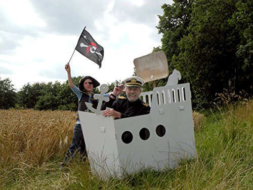 B-Ware - Großes Piratenschiff aus Pappe – Bild 5