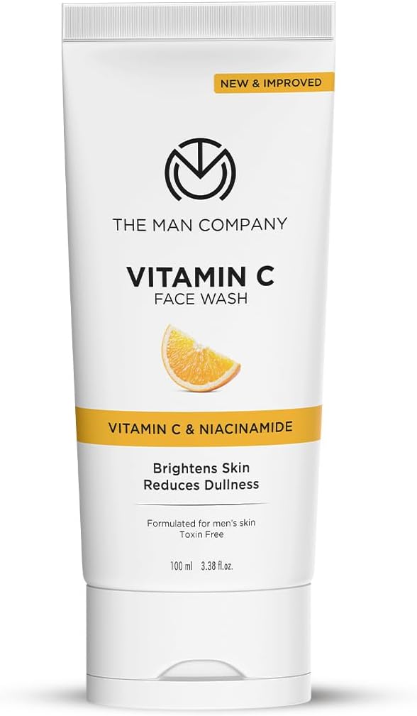 Vitamin C Face Wash with Turmeric and Moringa (100 ml) – Cleanses & Energizes Skin, Prevents Acne, Improves Skin Texture, Reveals Brighter Looking Skin