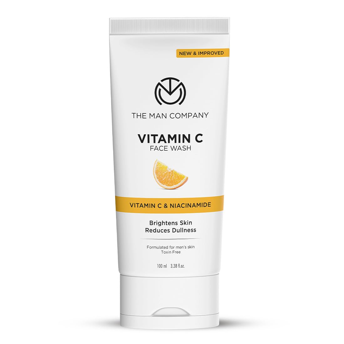 The Man Company Vitamin C Gel Face Wash For Men - Stable Vitamin C & Niacinamide Face Wash | Brightening, Glowing | Hydrates | Suitable For Oily, Dry & Sensitive Skin 100ml