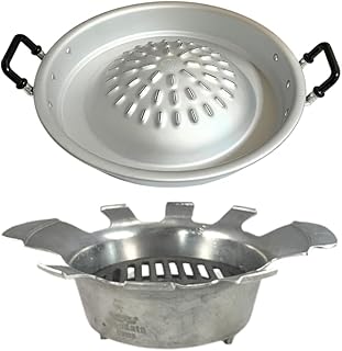 穴ありムーガタ鍋(30cm)+炭火コンロセット