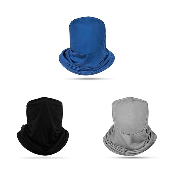 I Dote Antiviral Snood, With Elastic Loops, A Rubber Stopper and Plastic Cord Lock | Snood Scarf Mask for Motorbike, Cycling| Face And Neck Cover Snood