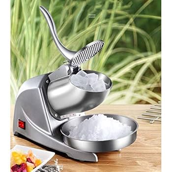 Zxw Electric Double Knife Ice Crusher, Commercial Milk Tea
