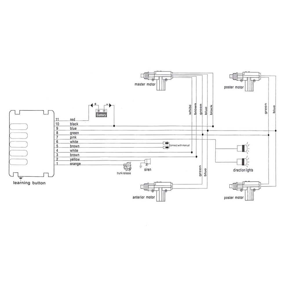 de Centralizado EléCtrico para 4 Puertas, Kit Universal de Acceso Sin Llave con ConversióN una Control Remoto.