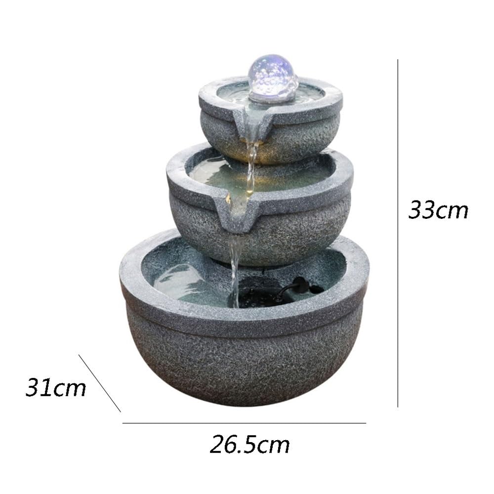 Fontana da Tavolo Moderni Ornamenti ad Acqua Corrente, Acqua circolante, Soggiorno, Fortuna, scrivania, Sfera Feng Shui, umidificazione Fontana Interna