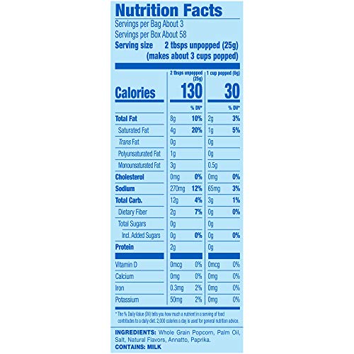 Image of Pop Secret Microwave Popcorn, Movie Theater Butter Flavor, 2 Boxes, 18 Bags Each,3 Ounce (Pack of 36)