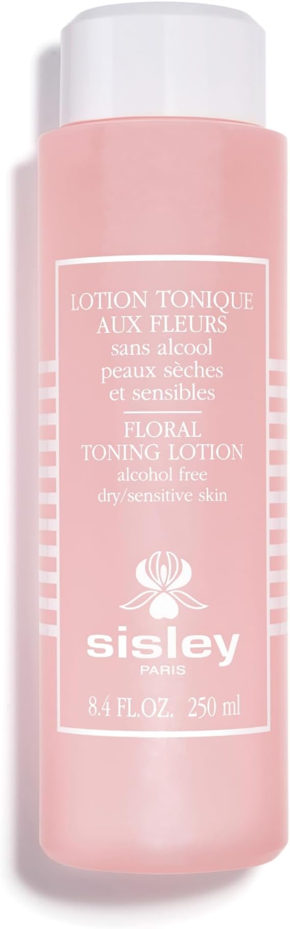 Floral Toning Lotion - 250 mL - Cleanses, Tones & Soothes Skin for Daily Skin Care Regimen - for Dry and Sensitive Skin