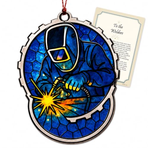 RUSATEN Welder Ornament – Christmas Welding Gifts 2026 – Industrial Decor –...