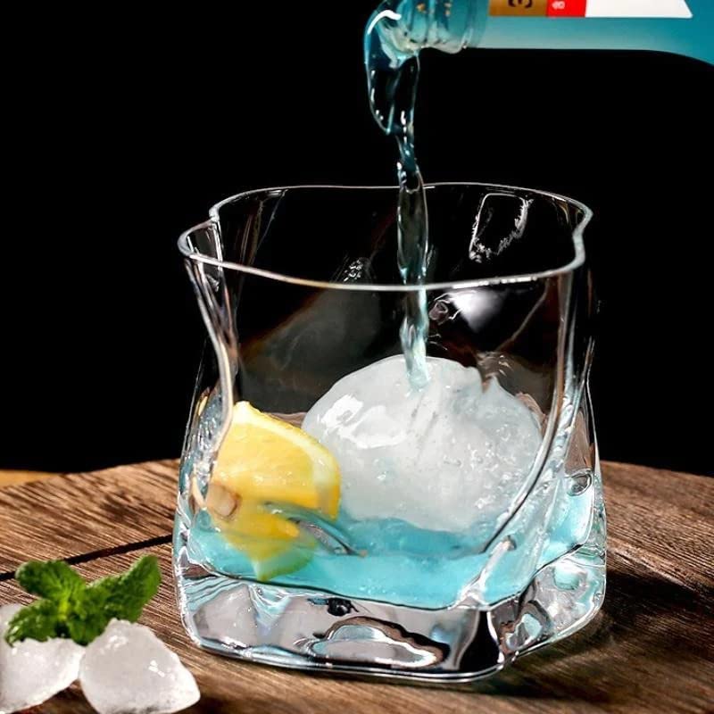 Image of 310 ML Premium Old Fashioned Crystal Whiskey Glasses (310 ML, Clear) (SETB of 04)