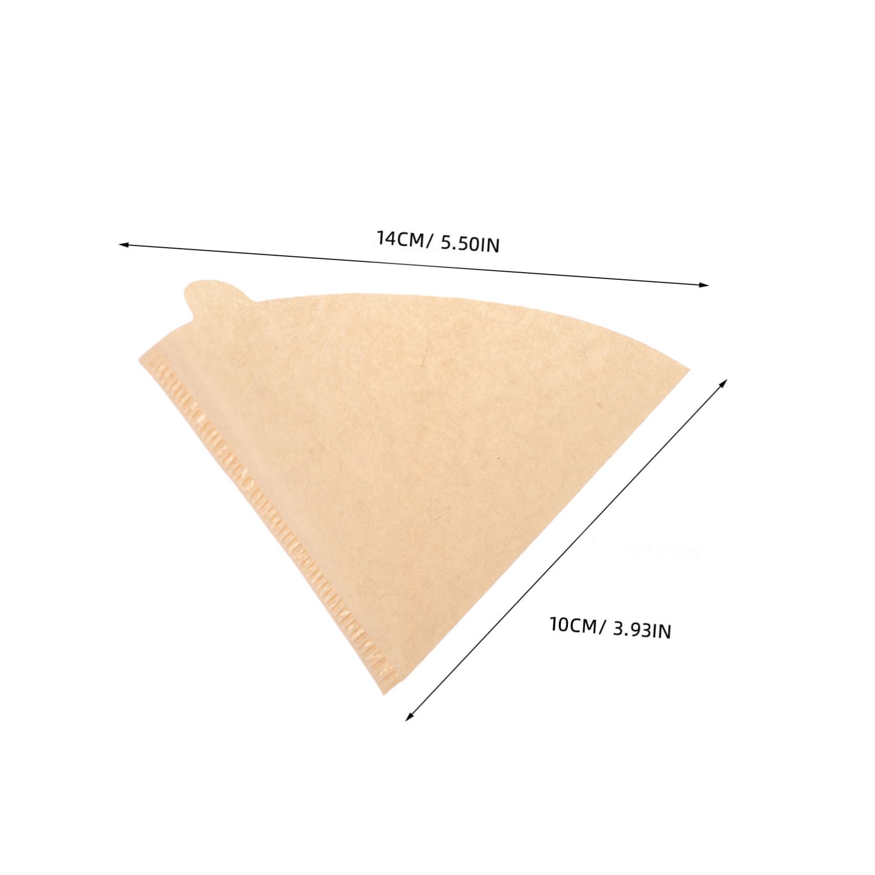 100Pcs Coffee Filter Paper Cone Filters for Drip Brewing for Cup Espresso Easy to Use Unbleached Coffee Lovers
