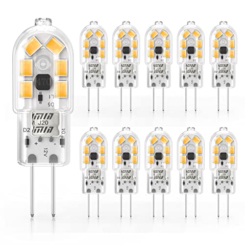 Cxyemt 2W G4 LED Bulbs Warm White 3000K, Replacement 20W Halogen Bulb
