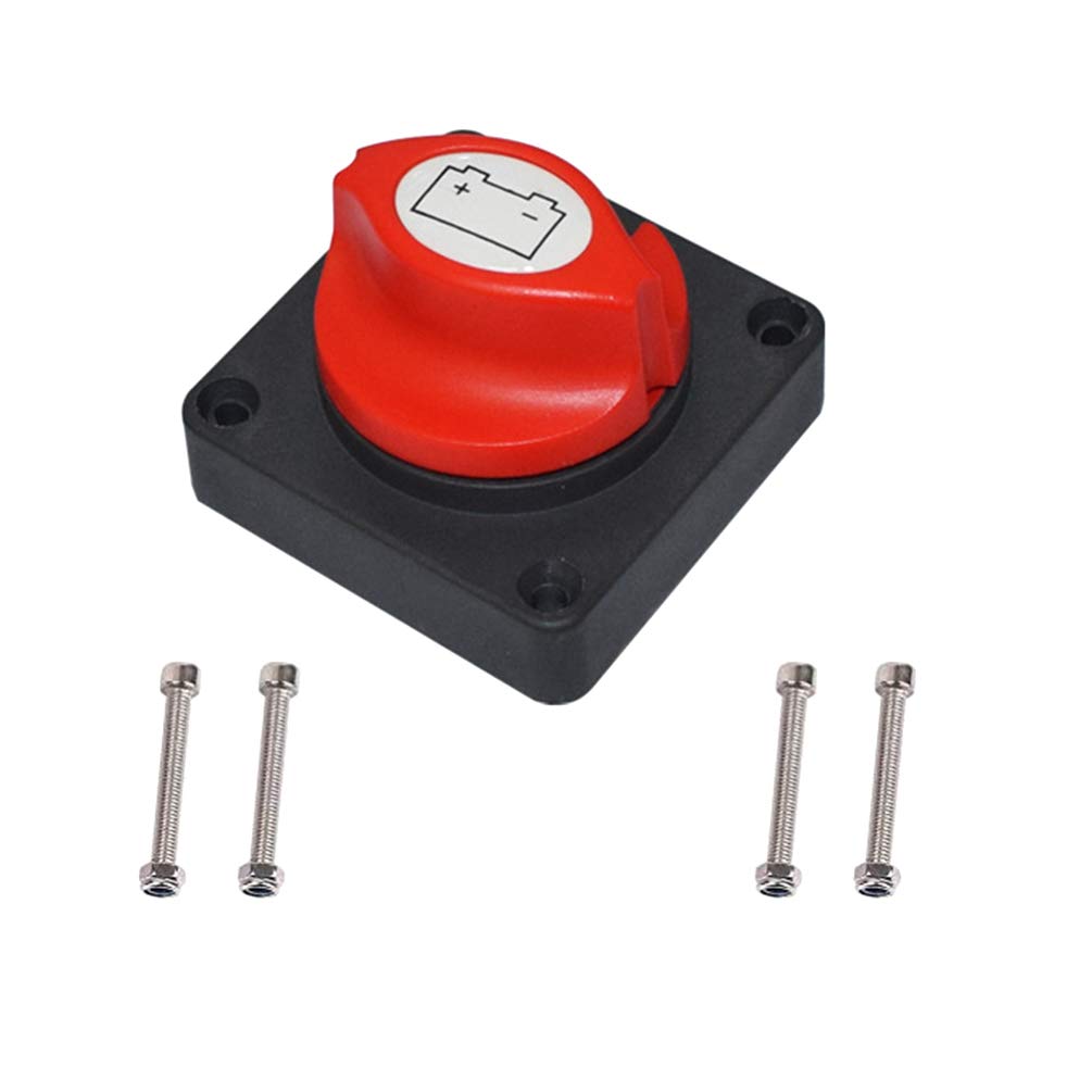 Buy Battery Disconnect Master Cut Shut Off Switch for 6V 12V 24V 48V, Brass Screw Heavy Duty