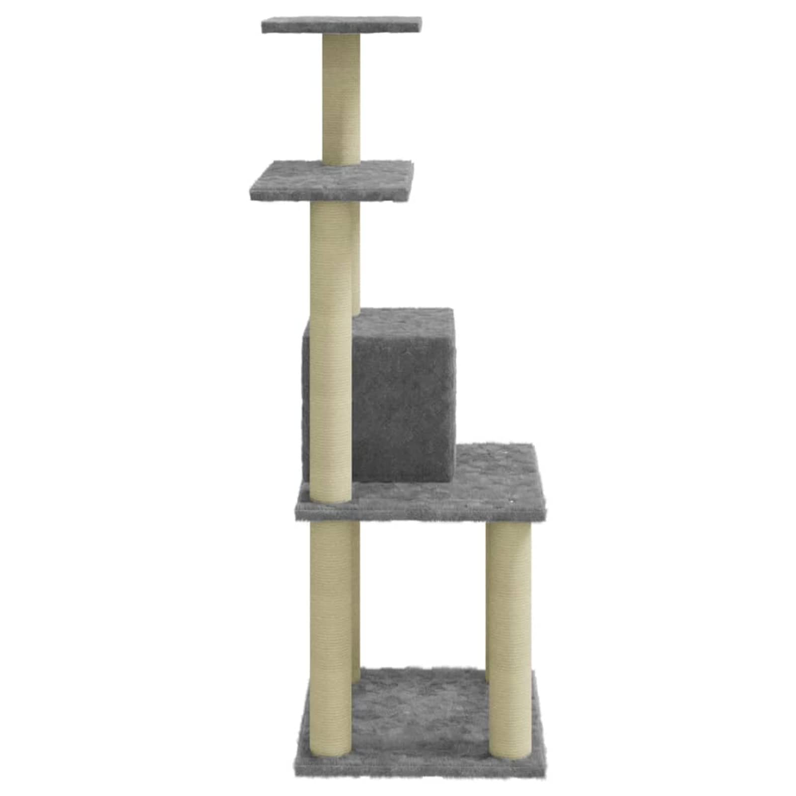 Rascador para Gatos con Postes de sisal, XIAOGUANG Arbol para Gatos, Gatos Accesorios, Arranhador para Gatos, Arbol Rascador Gatos, Gris Claro 105 cm