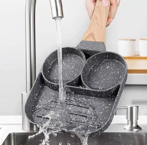 VITX Frigideira Antiaderente 3 em 1 Para Ovos Omelete Hamburguer Pratica e Eficiente Muito Facil Par