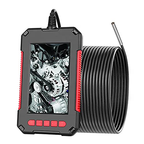 3.9MM Inspection Camera, IP67 Waterproof with 6 LEDs, Snake Flexible Cable, 4.3inch Screen, 2600mAh, Flashlight, Sturdy Case, Auto Zoom(2M/6.56FT Cable)