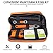 RidingRush Bike Tire Repair Kit, Bike Chain Repair Wrench, Essential Mini Pump, Portable Adult Bicycle Toolkit Accessories, Multi Tool, Tire Levers, Glueless Patches & Portable Bag for Men and Women