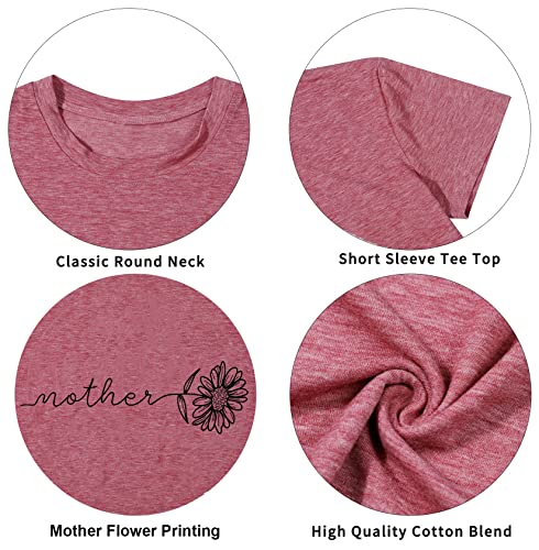 Image of Womens Dandelion T Shirts Sunflower Graphic Short Sleeve Casual Tops