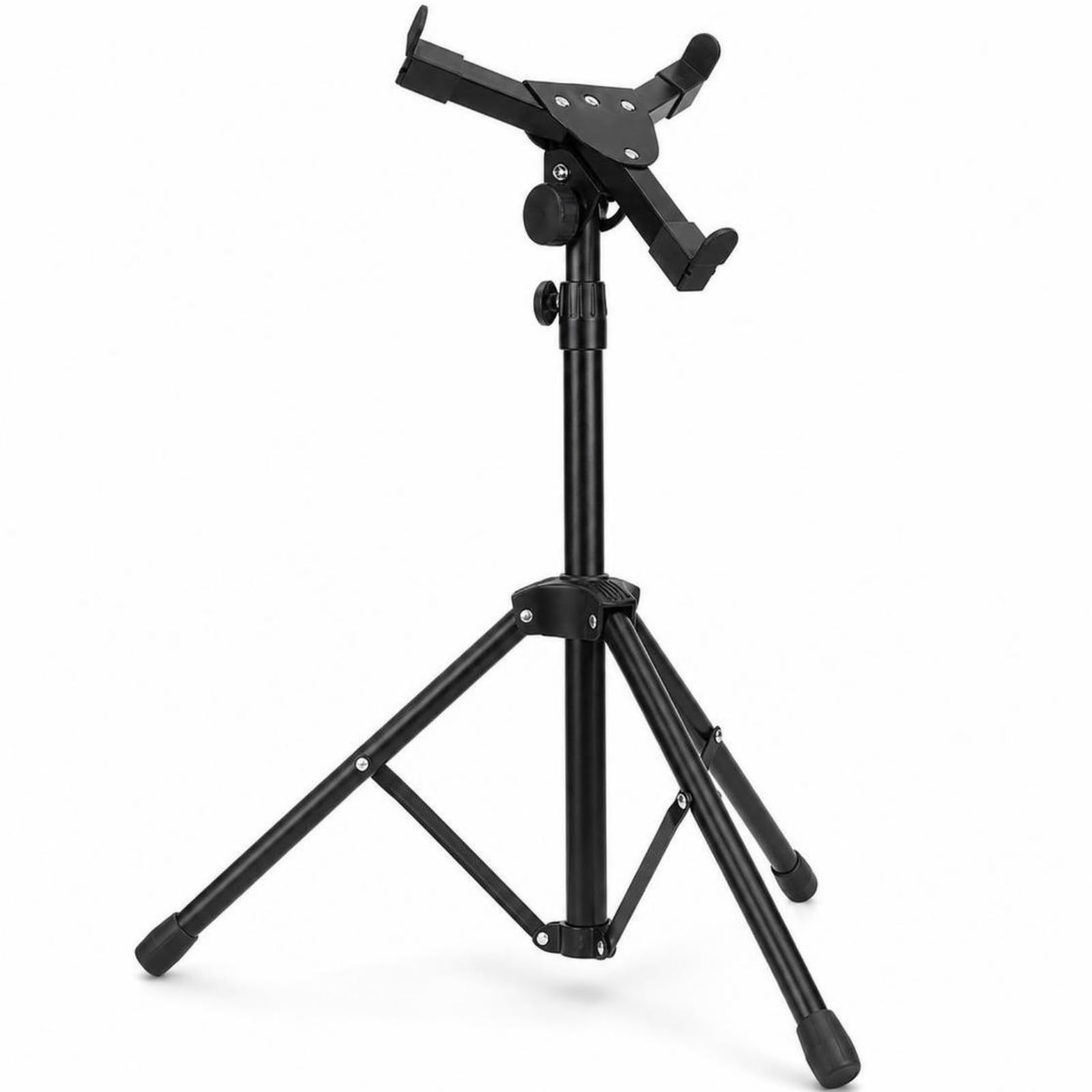Perfeclan Soporte de Caja Ajustable Soporte de Tambor Trípode Compacto Diámetro de Tubo 2.5 Cm Base 31.5 Cm Aleación con Almohadillas Protectoras Altura