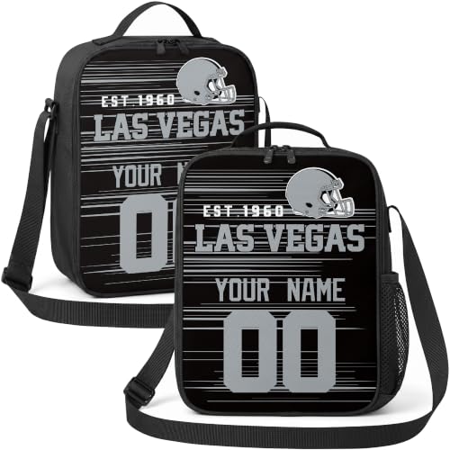 Image of Las Vegas Lunch Bag Custom Name and Number Personalized Gifts