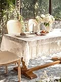 UWWGKK Lace Tablecloth Exquisite Embroidery...