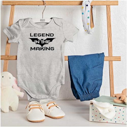 Image of Brisco Brands Legend in the Making Superhero Baby Romper Boys or Girls