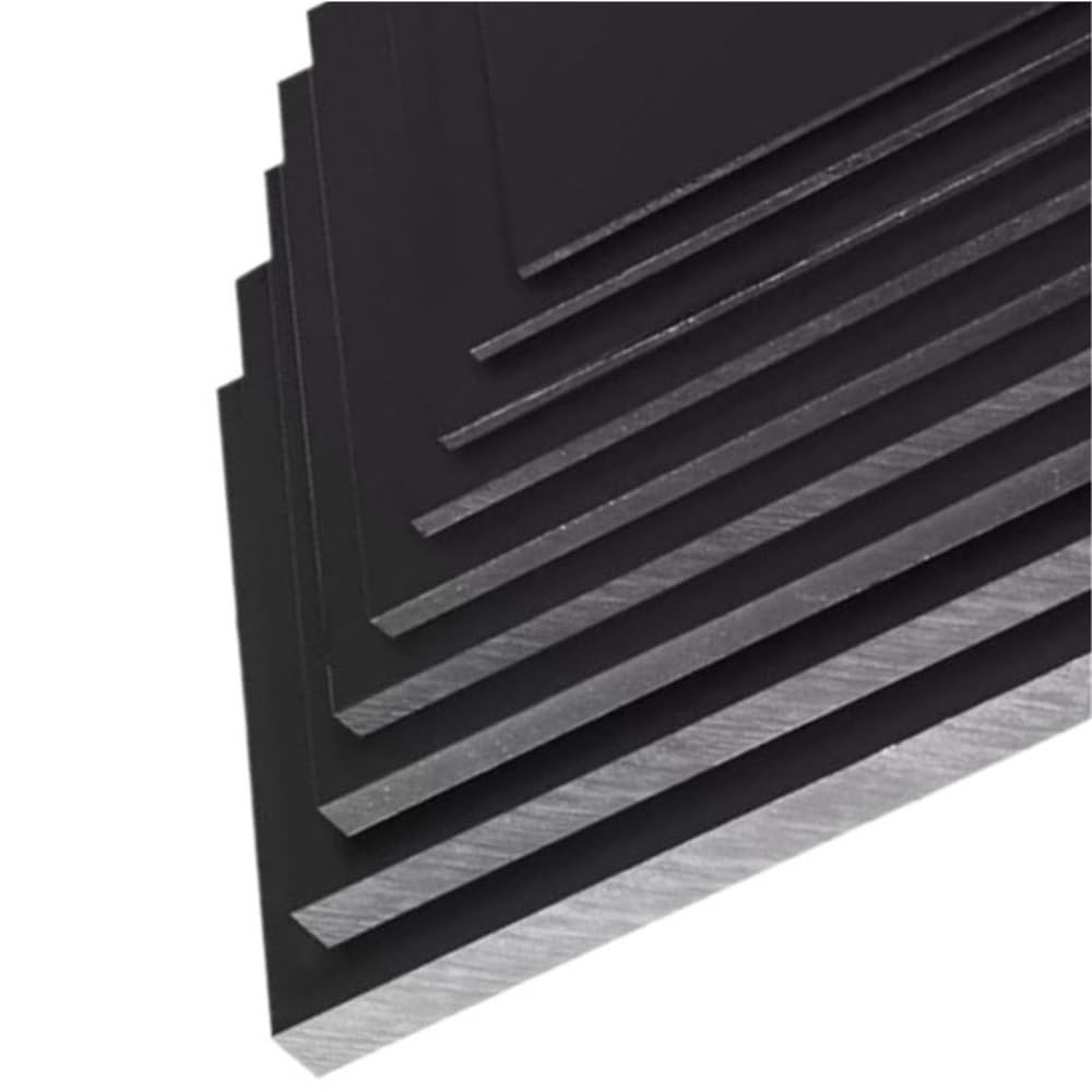 Flache, quadratische Platte aus extrudiertem schwarzem PA6-Nylon