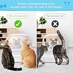 Pet Feeder Rear Cover for Pet Feeder & Connect, YOIHABV Cat Feeder Cover, Help Ensure Persistent Pets Can't Access/Steal Food from The Rear of The Cat Feeder While Lid is Open