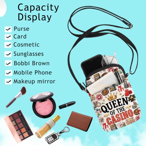 Image of G2TUP Casino Gambling Crossbody Bag Casino Lover Gift Casino Stash Shoulder Bag Casino Game Merch